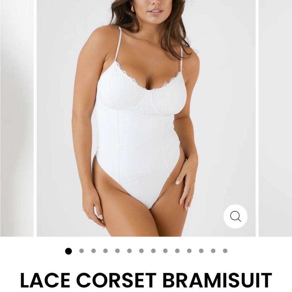 New with Tags white lace bodysuit